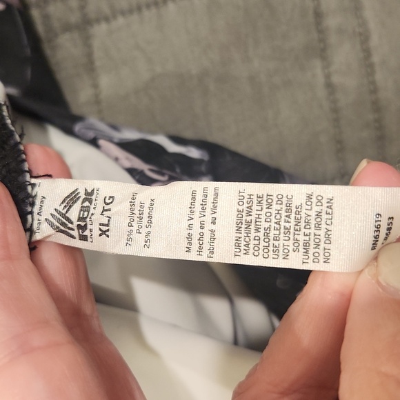 RBX Black Floral Leggings Size XL! - Picture 3 of 8